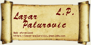 Lazar Palurović vizit kartica